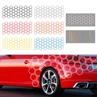 FUVOYA【Ready Stock】Car PVC Graphics Honeycomb Stickers Auto Decor Tuning Car Decals Side Body Sticker For BMW Ford Kia Renualt Hyundai Fiat Subaru