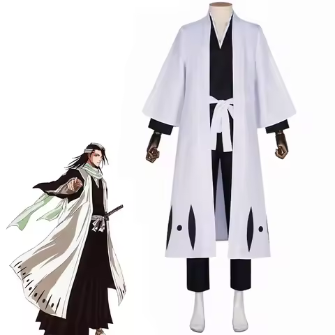 Anime Bleach Aizen Sousuke Thousand Year Blood War Cosplay Costume 5th Division Captain Kimono Arran