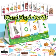129Pcs CVC Word Flash Cards for Kids English Spelling Parent-Child Teaching Desk Calendar Cards