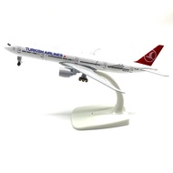STATIC PLANE MODEL B777-300ER TURNISH AIRLINES 18CM WITH WHEELS