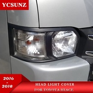 ABS Head Light Cover Accessories For Toyota Hiace Commuter Van 2016 2017 2018 Car Exterior Parts Ycs