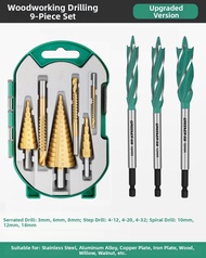 Multi-purpose Hole Driller Set for Metal and Wood