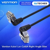 Vention Cat6A Ethernet RJ45 UTP Rotate Right Angle Slim Type Lan Cable - IBO