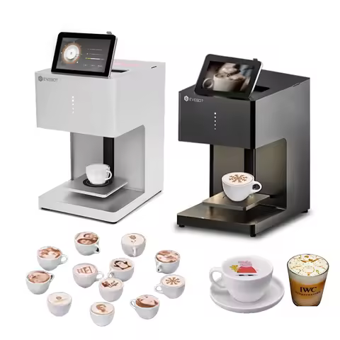 Evebot Edible Ink Food Coffee Latt Art Printing Machine Diy Edible Ink 3d Food Cake Printer Hotel Pr