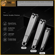 TMi Nail Clipper 3 Star Stainless Steel Nail Clipper Set, Small Medium Large 3 Sizes Available Sharp
