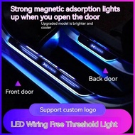 For XPENG P5 P7 G3 G9 N5 F30 H93 BETA Car Wireless LED Welcome Pedal Threshold Light passage Atmosph