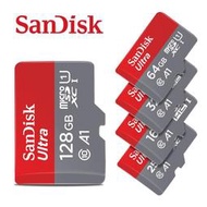 【代理商保固公司貨】SANDISK ULTRA 32G 128G 256G 512G MicroSD U1 A1 記憶卡