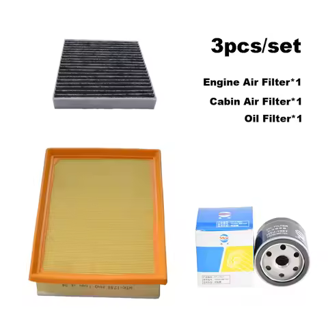 3pcs/Set Cabin Air Oil Filter For BEIJING (BAIC) X35 1.5T 2021-2023 A151R1 A151R2 Engine Cleaner Aut