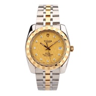 Tudor/classic Series 18K Gold Diamond Automatic Mechanical Watch Men M21013-0010