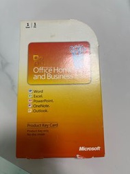 Microsoft Office Home and Business 2010 產品金鑰卡