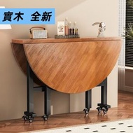 折疊台家用圓形食飯台可郁家用特厚大圓桌簡易可折疊圓餐桌Folding table, household round dining table, extra thick large round tabl