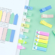 Morandi Sticky Note Memo Pad Lable Sticker Bookmarks Notepad School Office Stationery