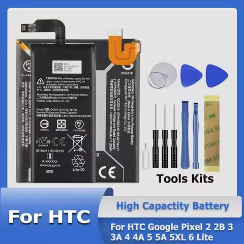 XDOU G025J-B G020J-B G011A-B G020E-B G27FU GMSB3 G025A-B Battery GTB1F For HTC Google Pixel 2 2B 3 3