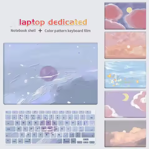 Laptop Case Hard Shell Sleeve Keyboard Cover For MacBook M2 Pro case 2022 m1 Macbook Air 13 Cover 20