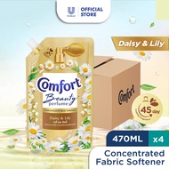 Bundle Of 4 Comfort Beauty Perfume Concentrated Fabric Softener Daisy & Lily 470ml