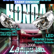 Lampu Honda Jazz gd3 2003 2004 2005 2006 2007 2008 Kiri/Kanan Lampu depan Untuk vtec idsi lampu depa