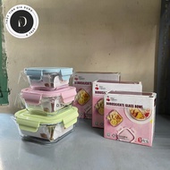 Square Glass Food Container