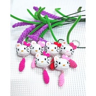 Keychain Crochet Hello Kitty cantik Handmade keychain crochet Hello Kitty STOCKS