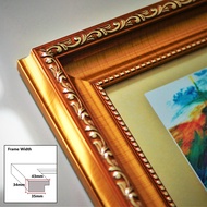 11.11 Offer | ELITE Premier Fiber Frame With Glass | Gold | A4 | 10R (10x12 Inch)