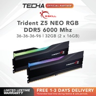 [FAST SHIP] G.Skill Trident Z5 NEO RGB Series | 32GB (2 x 16GB) | DDR5 6000 MT/s | SDRAM | Dual Chan