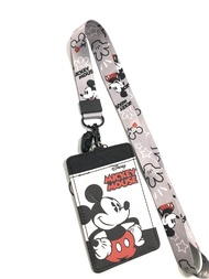 MICKEY WRG สายคล้องคอ สายคล้องบัตร ที่ใส่บัตร ซองใส่บัตร พร้อมสายคล้องคอ ลาย MICKEY WRG งานดี สวยงาม