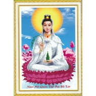 ABC 3D Diamond Painting Guan Yin Sitting in a Lotus Court 6188, Y162 (CUSTOMER SELF-ATTACHED) Size: 