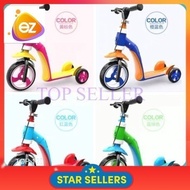 2in1 Scooter Balance Bike 2 in 1 Tricycle 3 Wheels Trainer Toddler Bicycle Walker Lightweight Childr