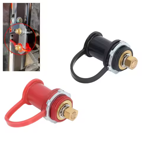 250A 12V-24V Battery Charger Post Kit 3/4in 20mm Stud Battery Terminal with Cap Car RV Truck Chargin