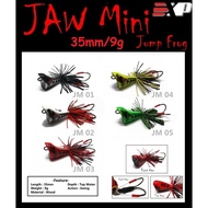 EXP JAW MINI Jump Frog 35mm\9g- Wood Jump Frog for snakehead\haruan hunter