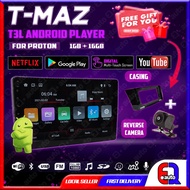 9/10" INCH ANDROID PLAYER TMAZ BRAND WITH 3 FREE GIFT CASING SOCKET CAMERA FOR PROTON SAGA BLM VVT E