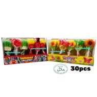 【30pcs】Lollipop Summer| Burger/Macaron Gummy Sausage Marshmallow Lollipop 30pcs Halal