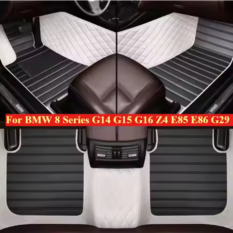 Custom Car Floor Mats For BMW 8 Series 840i G14 G15 G16 Z4 E85 E86 2002-2026 Auto Accessories Foot l