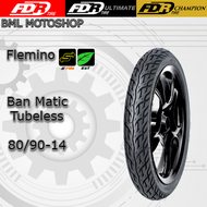 Ban Tubeless Matic FDR 80/90-14 Flemino Ban Motor Matic Ring 14