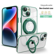 Magsefe Case Magnetik Kick Stand 360 Ring Silicone SoftCase For Iphone 11 / 11 Pro / 11 Pro Max CLEA