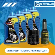 Daihatsu 5W-30 4 Liter Oil Change Package + Oil Filter + Engine Flush