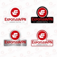 Vpn Exporsse Sticker logos emblem for all device fastest