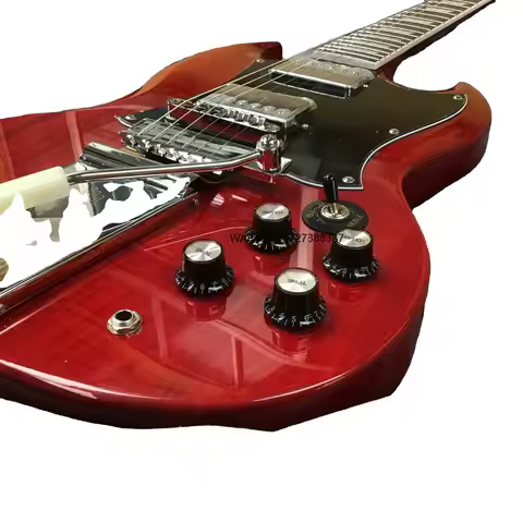 Gleroy Electric Guitar Solid Body Rosewood Fretboard With Maestro Vibrola