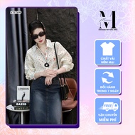 Women's Shirt with Small Pattern Elegant Lace Collar Meistore 68 A17699