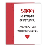 [Coisíní] Funny Anniversary Cards Gift for Wife Husband, Happy Anniversary Cards for Boyfriend Girlf