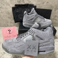 New Style aj4kaws Joint Cool Gray Suede Luminous Shoes Summer AJ4 Casual Retro Men Women Sports Shoe