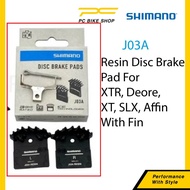 Shimano J03A F01A Resin Disc Brake Pads- XTR/Deore/XT/SLX/Alfine with fin Mtb brake pad BR-M9000, BR