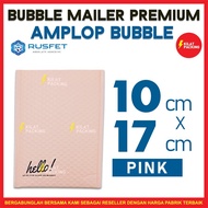 BUBBLE ENVELOPE 10X17CM - BUBBLE MAILER - BUBBLE PACKING HELLO PREMIUM PINK