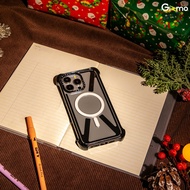 Gizmo Fusion Bumper X mag เคสใสขอบดำ/แดง-ฟ้า กันรอยขีดข่วน เคสชาร์จได้ กันกระแทก สำหรับไอโฟน 15/15+/