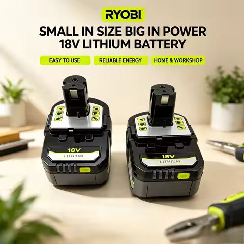 RYOBI ONE+ 18V 8.0Ah Lithium Battery for RYOBI ONE+ Series Cordless. Battery Replacement for Power T