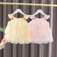 2025小童装新款女童夏装女童背心连衣裙