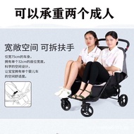 [in Stock] Seebaby Seebaby T22 Twins Baby Stroller Can Sit Reclining Double BB Stroller Can Into Ele