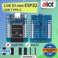 LIVE D1 MINI ESP32 USB TYPE-C MODEL WEMOS D1 MINI NOT ESP8266 NOT ARDUINO