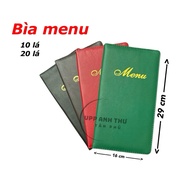 MENU BOOK - MENU BOOK - PREMIUM LEATHER MENU COVER (16*29CM) 203/207