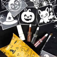 Funique Halloween Glitter Tattoo Cutie Ghost SET 3 Colors Powder 1 Bottle Of Paint Glue 1 Brush 12 D