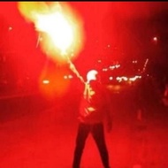 Red Hand Flare DNF001 Asap Merah